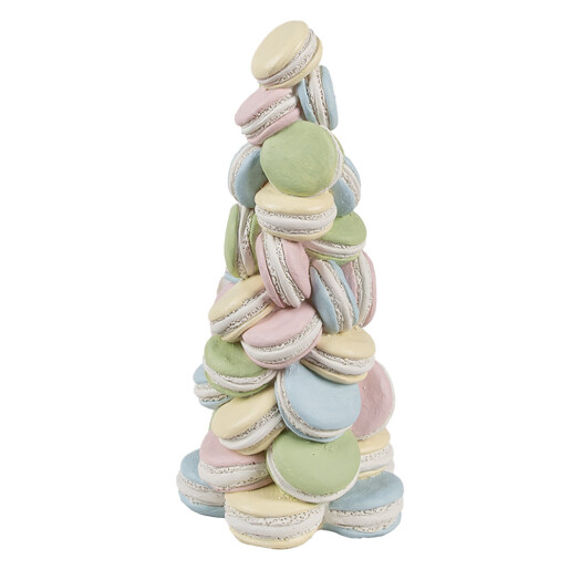 Decoratiune Macarons polirasina multicolora Ø 12x25 cm