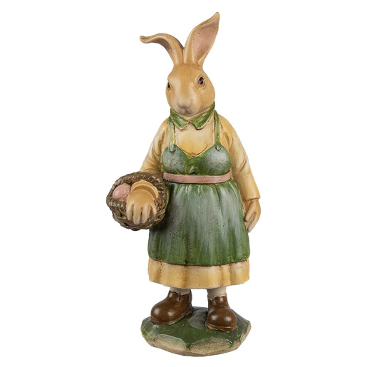 Figurina Iepuras Paste polirasina multicolora 9x7x20 cm
