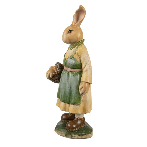 Figurina Iepuras Paste polirasina multicolora 9x7x20 cm