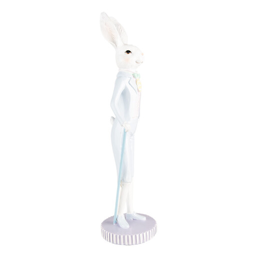 Figurina Iepuras Paste polirasina multicolor 10x40 cm
