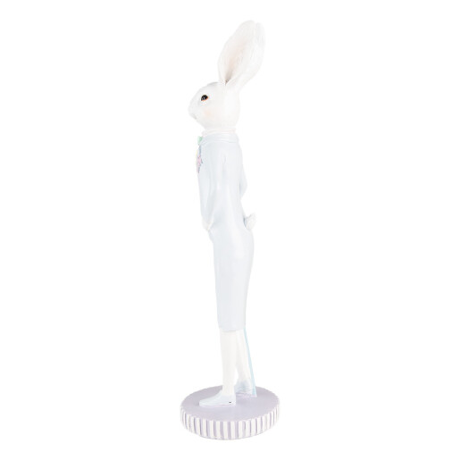Figurina Iepuras Paste polirasina multicolor 10x40 cm