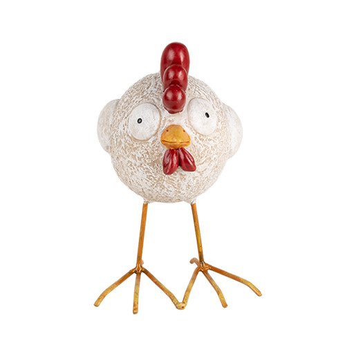 Figurina Gaina polirasina multicolora 14x9x15 cm
