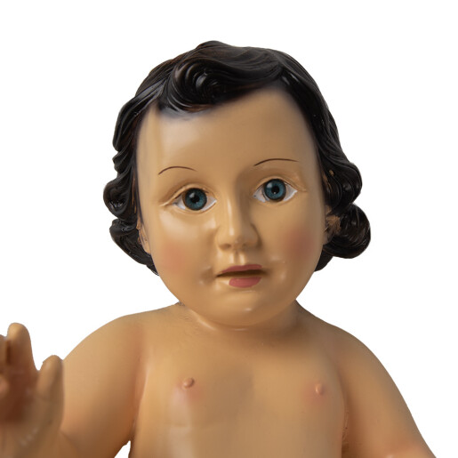 Figurina Pruncul Isus polirasina multicolora 20x15x37 cm