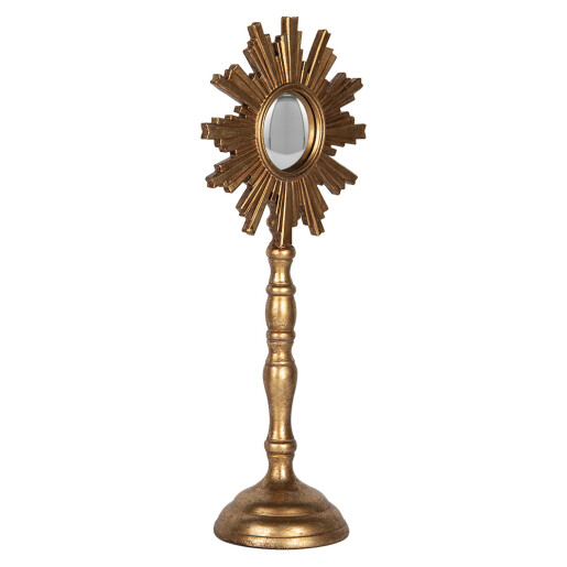 Decoratiune polirasina aurie 16x9x36 cm