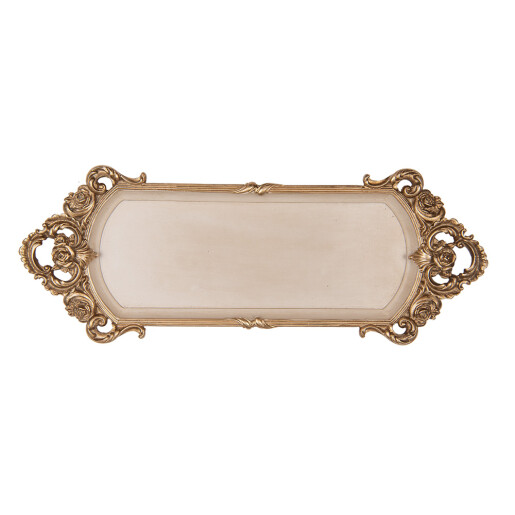 Tava decorativa polirasina multicolora 34x13x3 cm