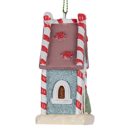 Set 2 ornamente brad Craciun Casuta Turta Dulce multicolora 6x4x8 cm Set 2 ornamente brad Craciun Casuta Turta Dulce multicolora 6x4x8 cm