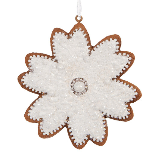 Set 2 ornamente Fulg Zapada Craciun 9x1x10 cm