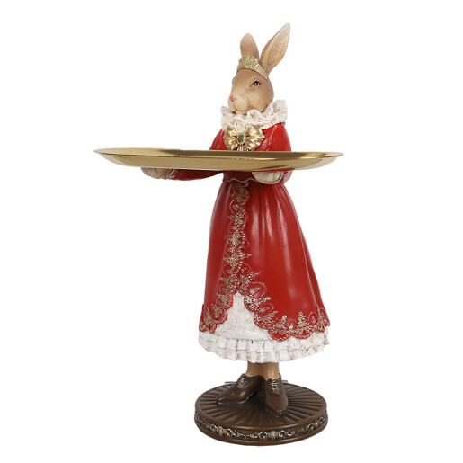 Figurina Iepuras Paste polirasina multicolora 18x17x31 cm