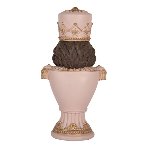 Figurina Spargatorul de Nuci polirasina roz maro auriu 16x10x30 cm