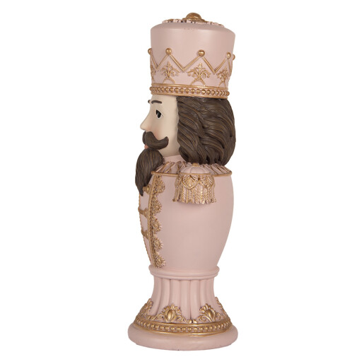 Figurina Spargatorul de Nuci polirasina roz maro auriu 16x10x30 cm