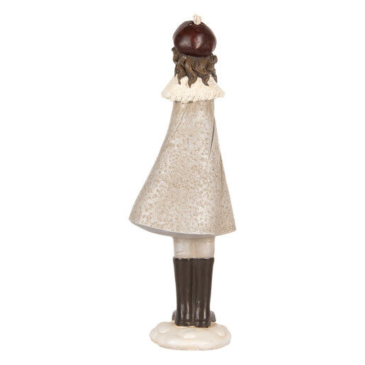 Figurina Fetita Craciun polirasina multicolora 10x8x30 cm