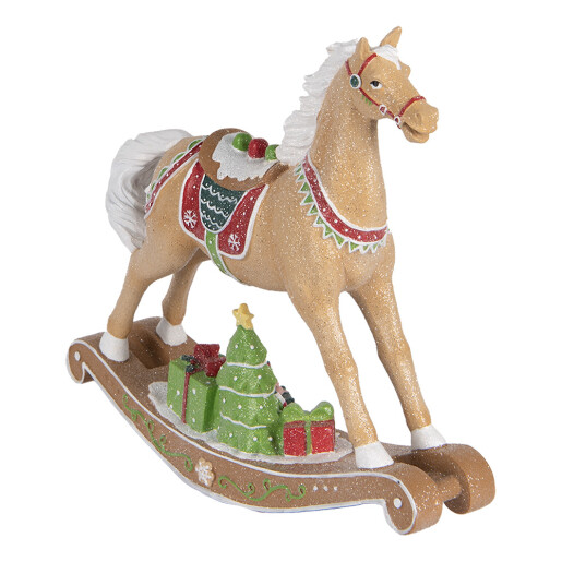 Figurina Craciun Calut polirasina multicolora 26x7x24 cm