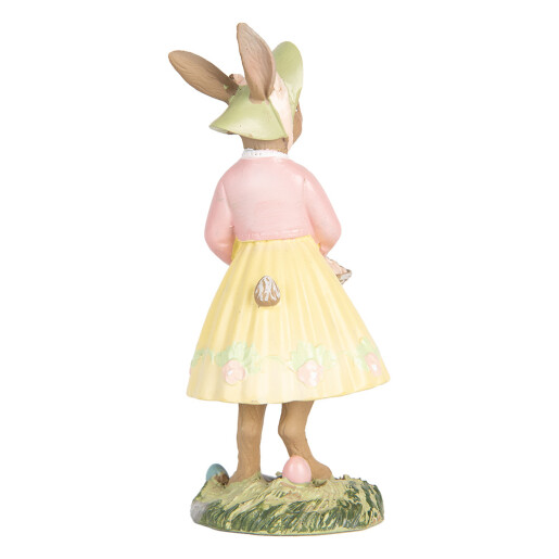 Figurina Iepuras Paste polirasina multicolora 5x6x12 cm