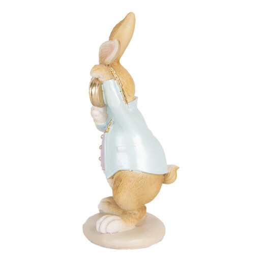 Figurina Iepuras Paste polirasina multicolora 9x7x15 cm