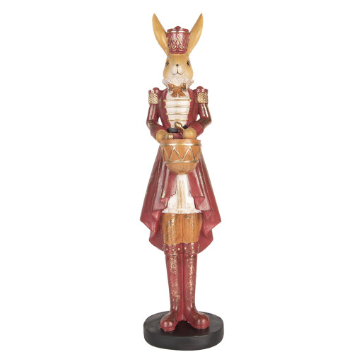 Figurina Iepuras Paste polirasina multicolora 13x12x48 cm
