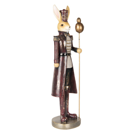 Figurina Iepuras Paste polirasina multicolora 13x12x47 cm