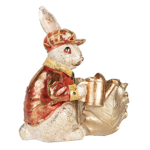 Figurina Iepuras Paste polirasina multicolora 28x18x30 cm