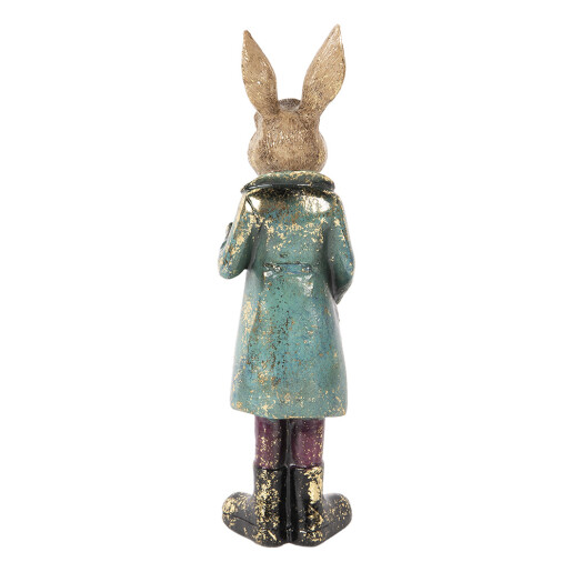 Figurina Iepuras Paste polirasina multicolora 7x6x24 cm