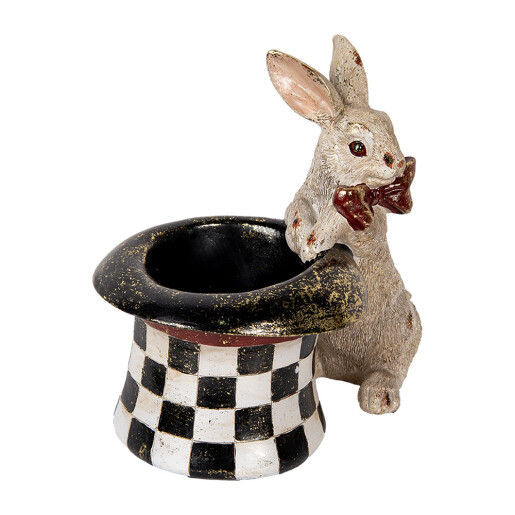 Figurina Iepuras Paste polirasina multicolora 25x16x23 cm