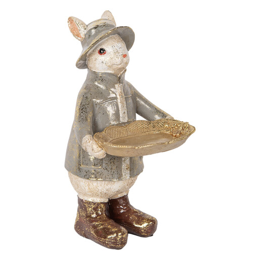 Figurina Iepuras Paste polirasina multicolora 15x19x29 cm