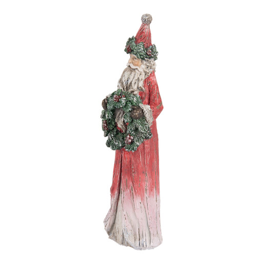Figurina Mos Craciun polirasina multicolora 7x6x24 cm