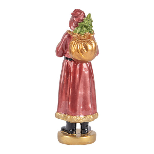 Figurina Mos Craciun polirasina multicolora 6x5x15 cm