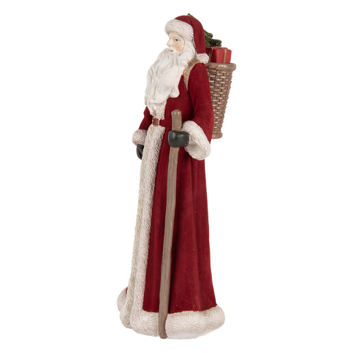 Figurina Mos Craciun polirasina multicolora 16x15x37 cm