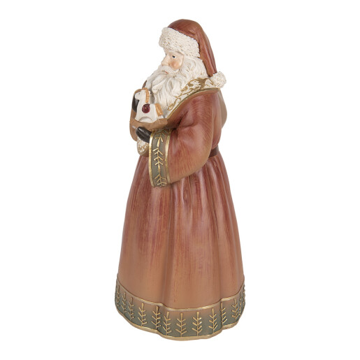 Figurina Mos Craciun polirasina multicolora 20x18x39 cm