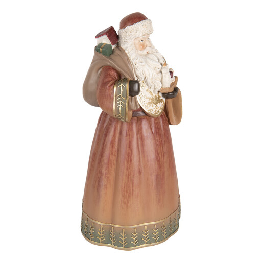 Figurina Mos Craciun polirasina multicolora 20x18x39 cm