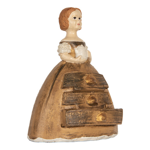 Figurina Femeie polirasina multicolora 16x11x20 cm