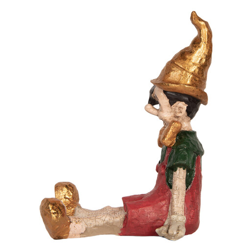 Figurina Pinochio polirasina multicolora 13x13x19 cm