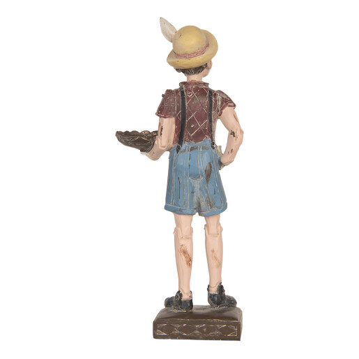 Figurina polirasina multicolora Pinochio 14x10x31 cm Figurina polirasina multicolora Pinochio 14x10x31 cm
