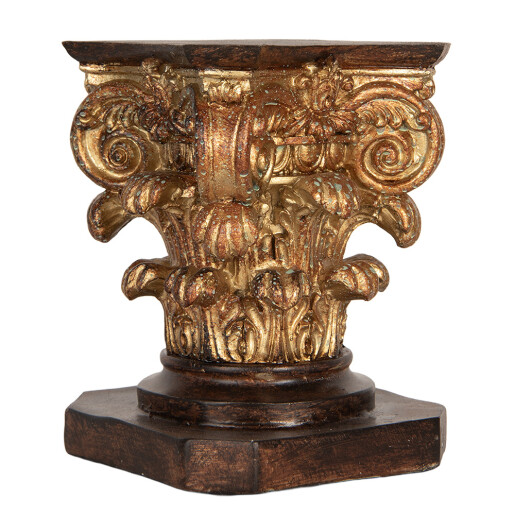 Suport ghiveci flori polirasina maro aurie 12x12x16 cm Suport ghiveci flori polirasina maro aurie 12x12x16 cm