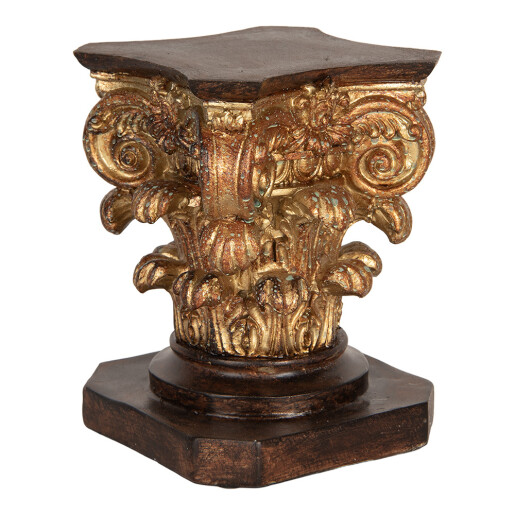 Suport ghiveci flori polirasina maro aurie 12x12x16 cm Suport ghiveci flori polirasina maro aurie 12x12x16 cm