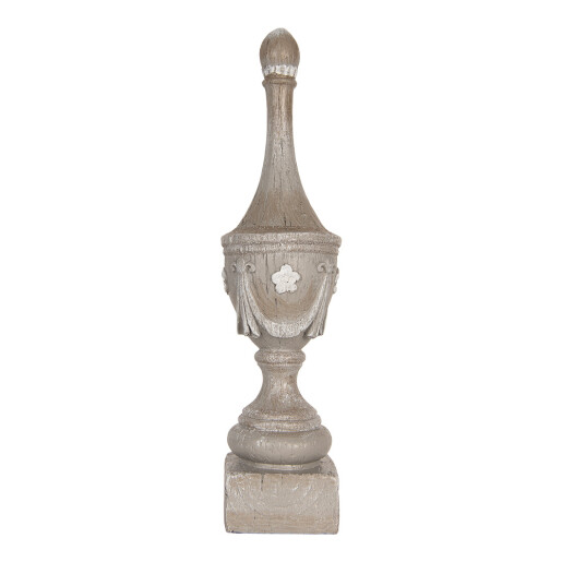 Decoratiune polirasina gri Ø 11x43 cm