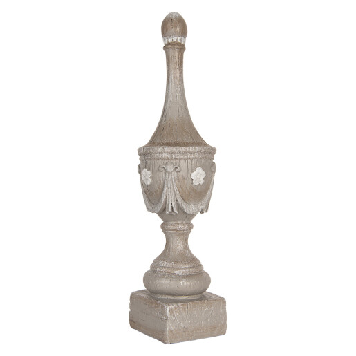 Decoratiune polirasina gri Ø 11x43 cm