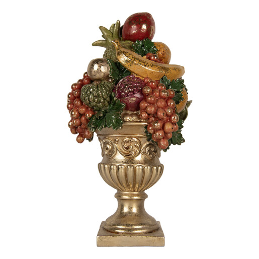 Decoratiune polirasina multicolora Fructe 25x24x44 cm