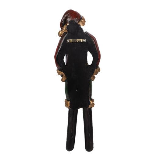Figurina Mos Craciun polirasina multicolora 13x7x39 cm