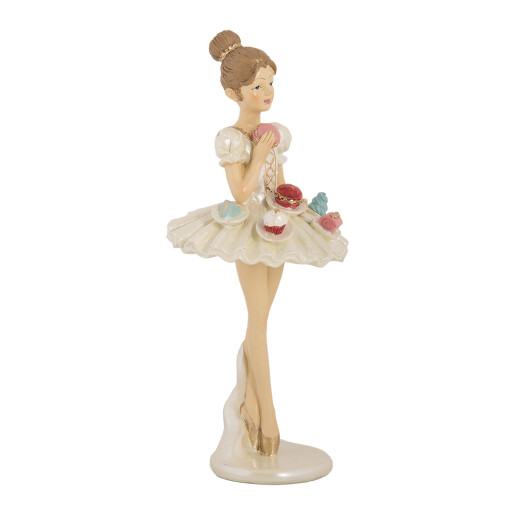 Figurina Balerina polirasina multicolora Ø 10x24 cm