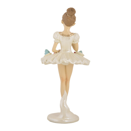 Figurina Balerina polirasina multicolora Ø 10x24 cm