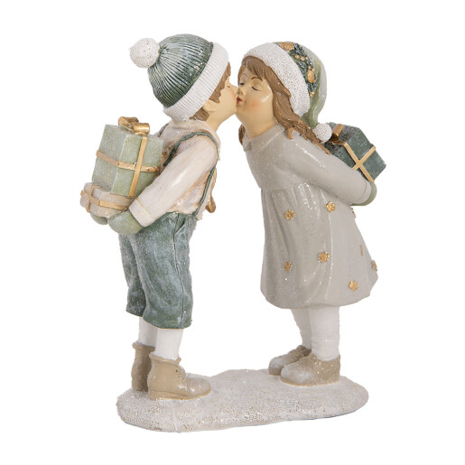 Figurina Craciun Copilasi polirasina multicolora 15x6x18 cm
