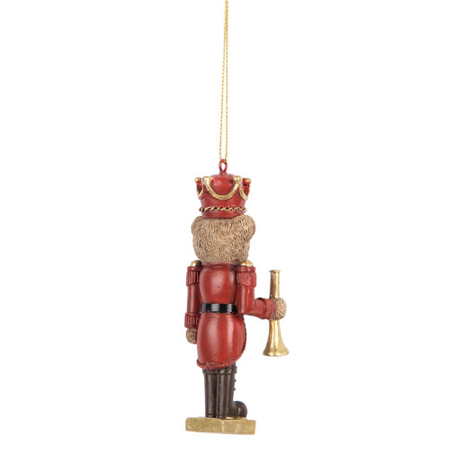 Ornament Brad Craciun Ursulet polirasina multicolora 4x4x11 cm