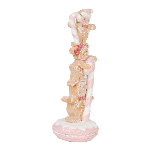Figurina Craciun Turta Dulce polirasina multicolora 10x10x27 cm