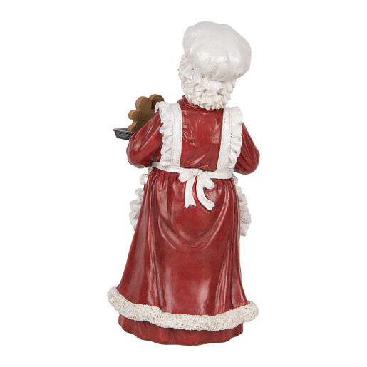 Figurina Craciunita Bucatareasa polirasina multicolora 15x15x30 cm