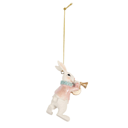 Figurina Iepuras Paste polirasina multicolora 5x3x8 cm