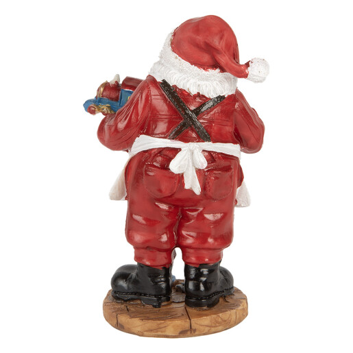 Figurina Mos Craciun polirasina multicolora 8x6x13 cm