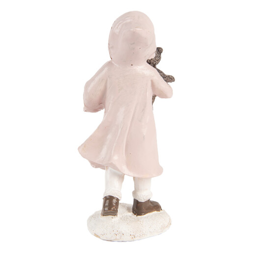 Figurina Craciun Fetita polirasina multicolora 6x4x12 cm