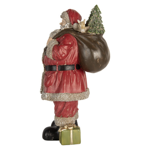 Figurina Mos Craciun polirasina multicolora 21x19x40 cm