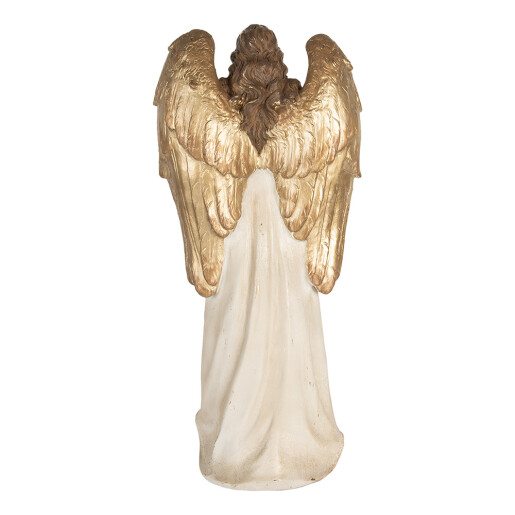 Figurina Inger polirasina bej aurie 23x12x47 cm