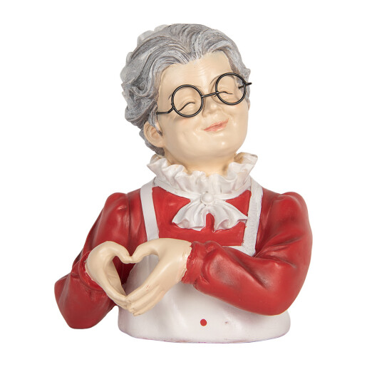 Figurina Craciunita polirasina multicolora 19x18x23 cm